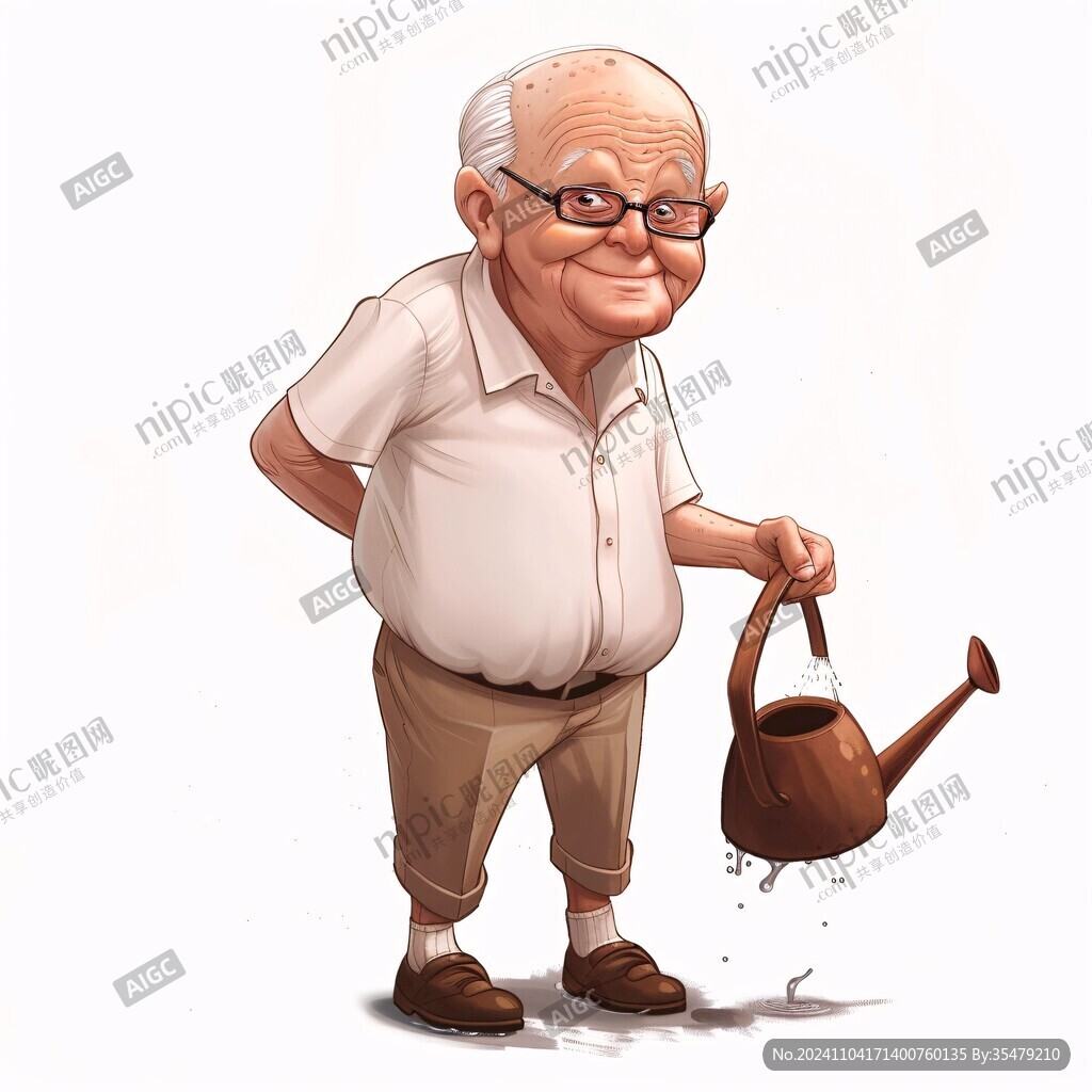 卡通老伯卡通爷爷