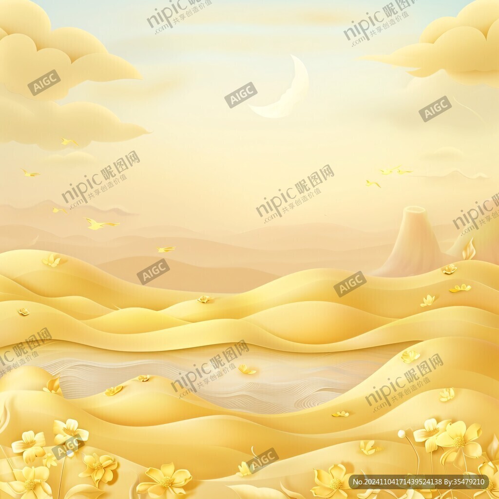 新中式金色山水