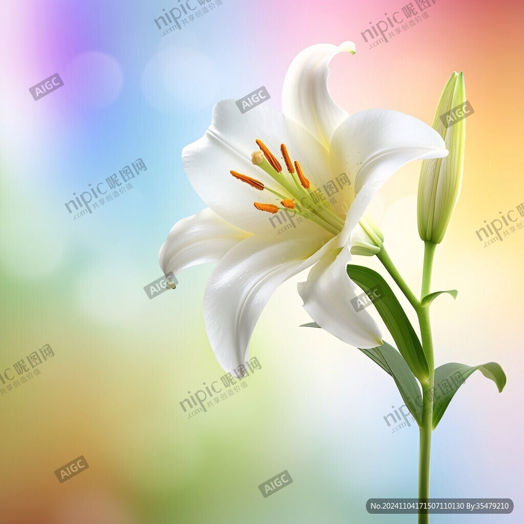 唯美百合花