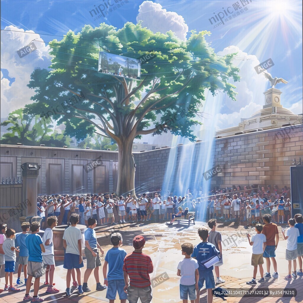 耶鲁大学插画宣传背景