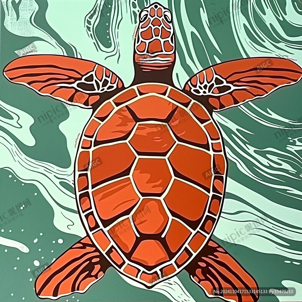 海龟原创插画