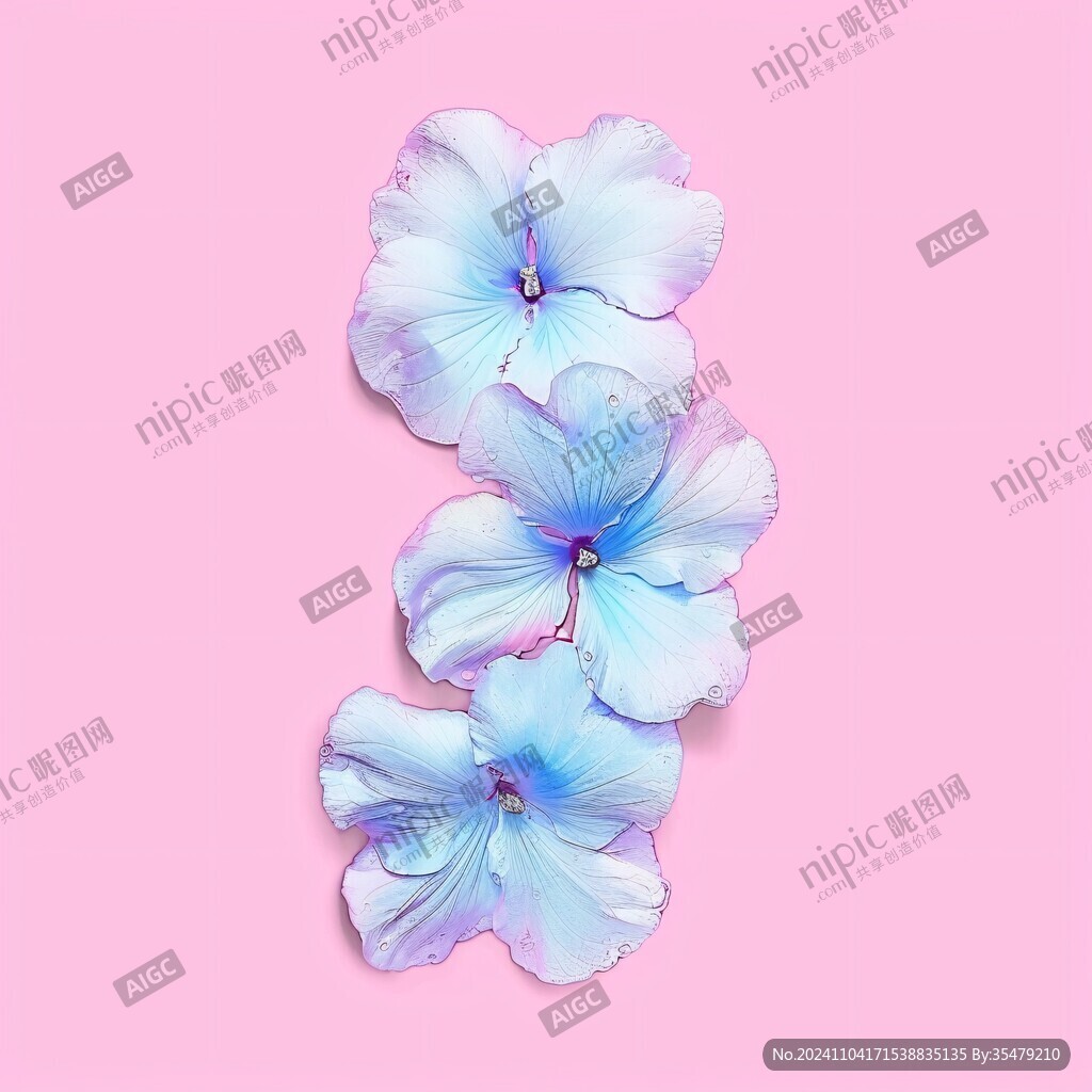 渐变风花朵