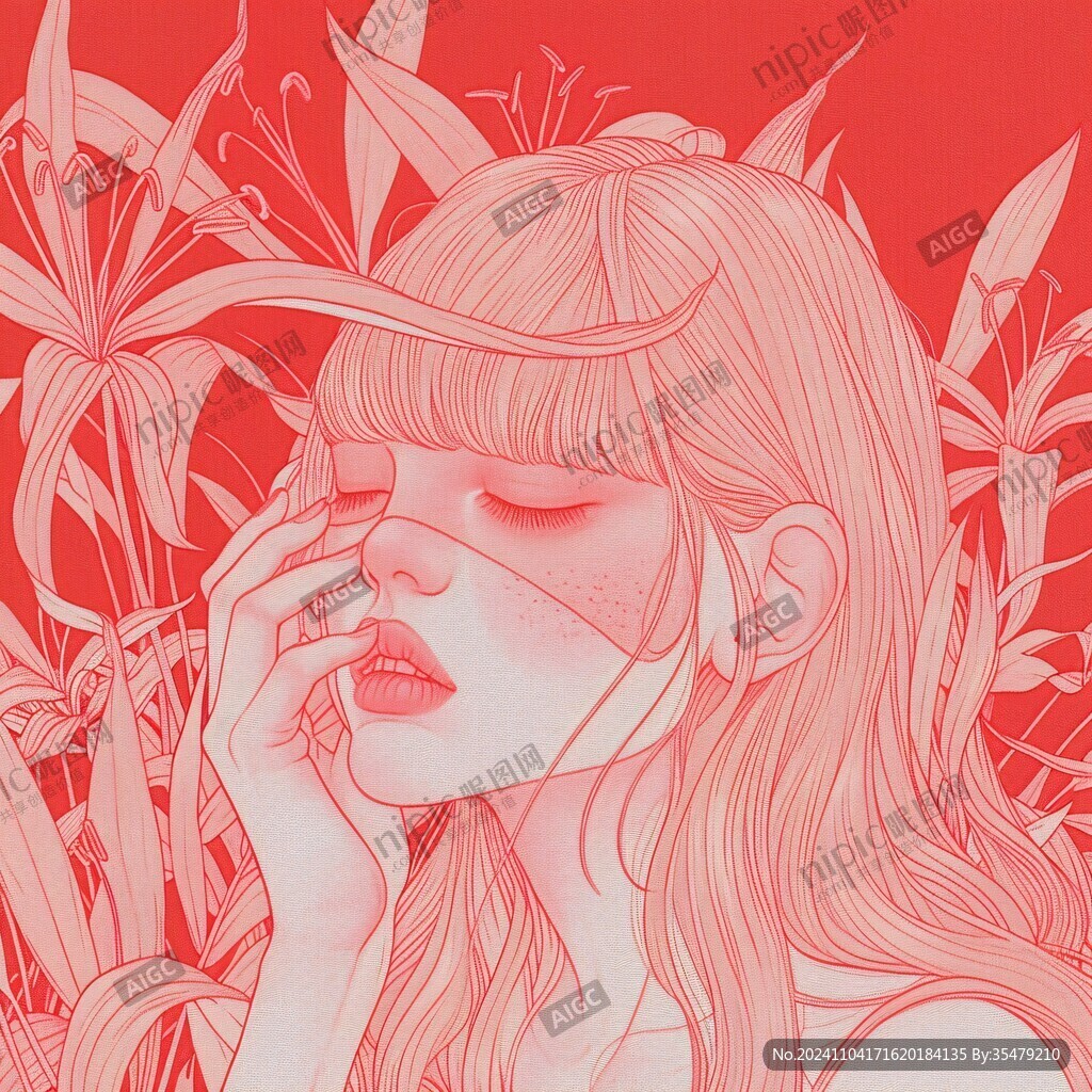 人物情绪插画