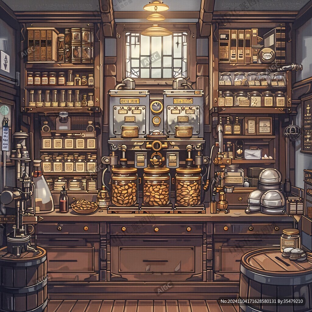 油坊插画