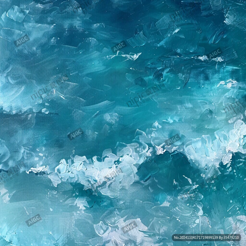 海水抽像画