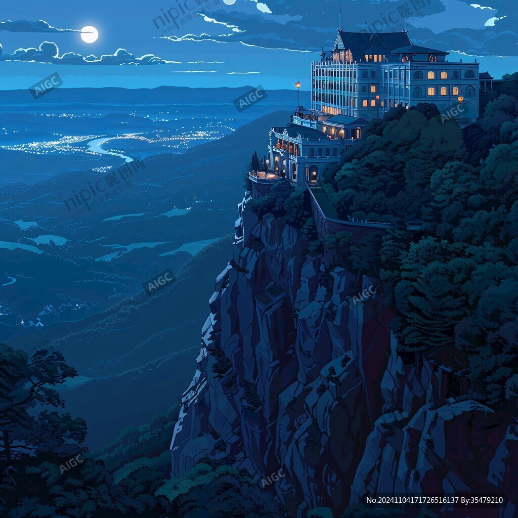日光岩插画