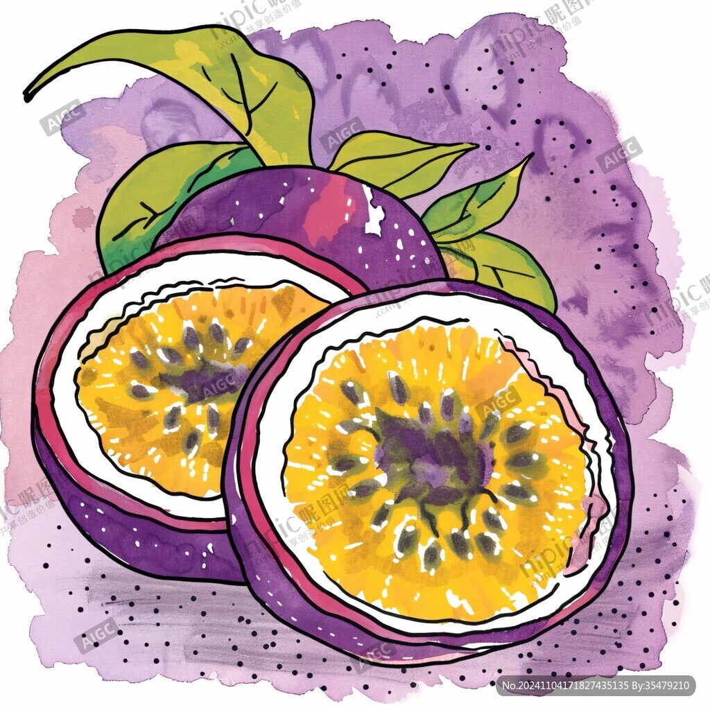 百香果插画