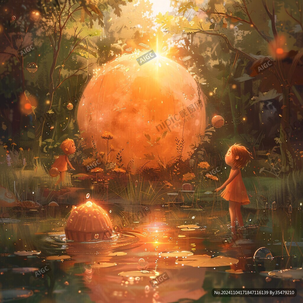 梦幻儿童插画超治愈