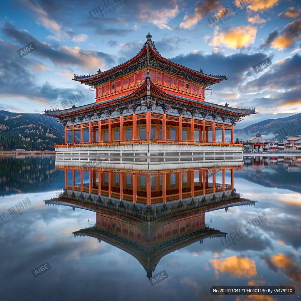 楼阁倒影