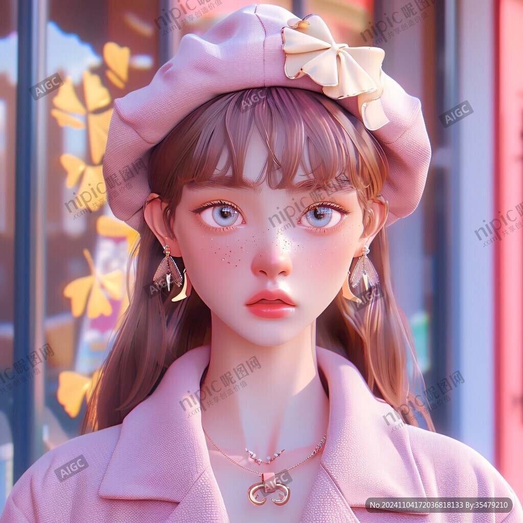 AI创作图poly风格 cg头像 厚涂头像 板绘人像 厚涂少女 写实少女 3d女娃 3d人物形象 3d效果女孩 儿插少女 卡通写实人物 头像 ...