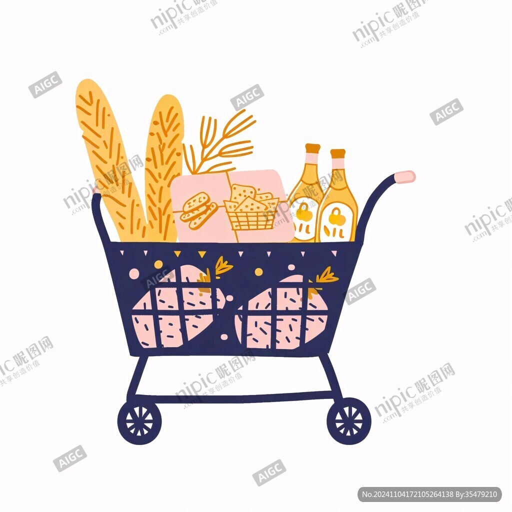 购物车插画