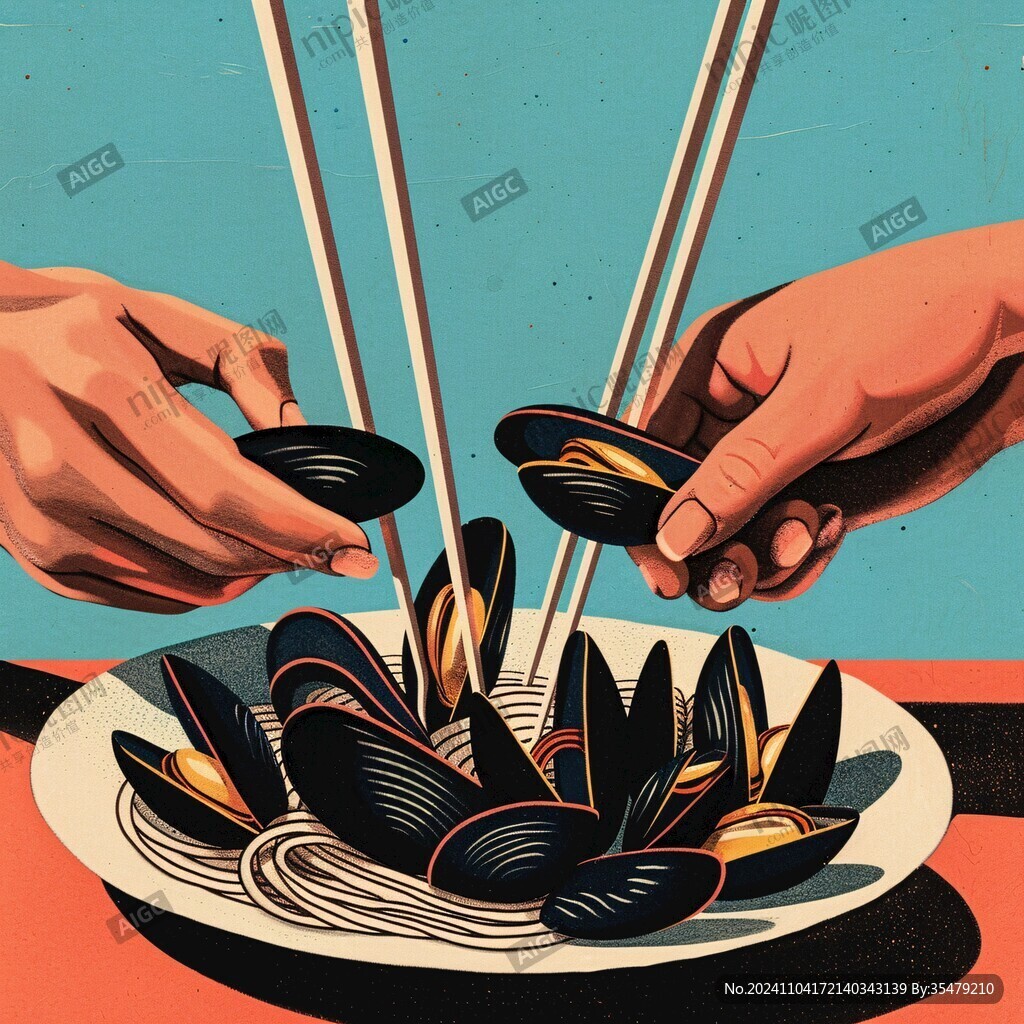 螺丝粉插画