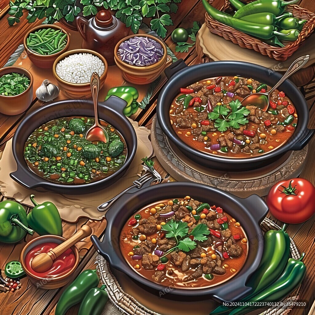 牛肉酱插画