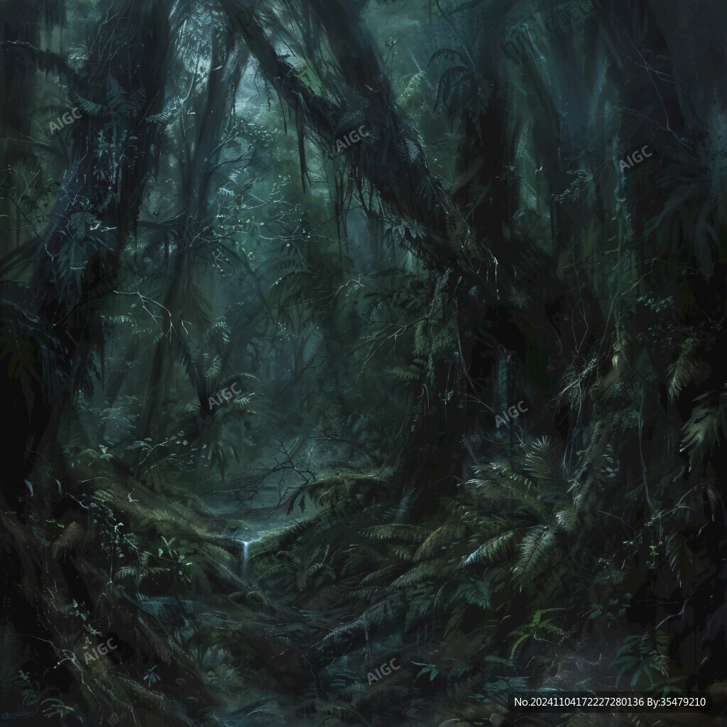 雨林插画