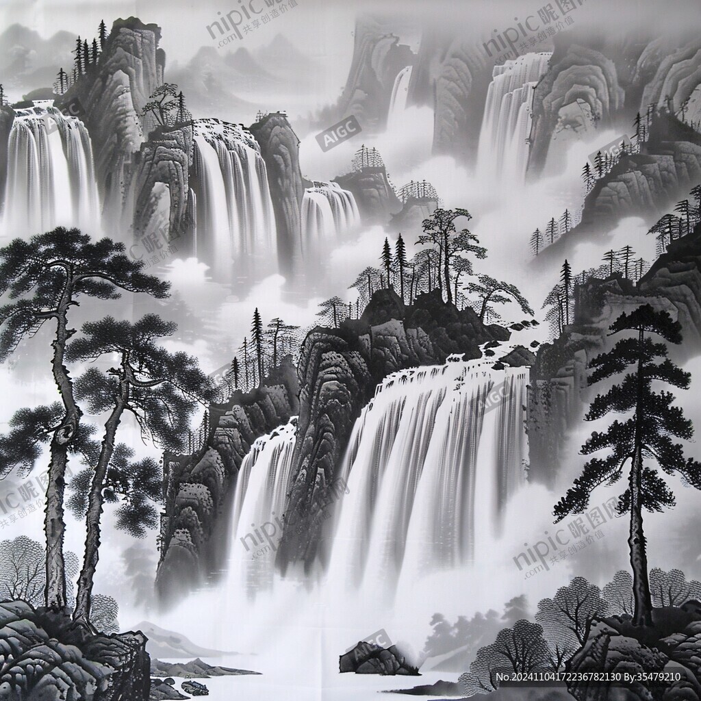高山流水壁画