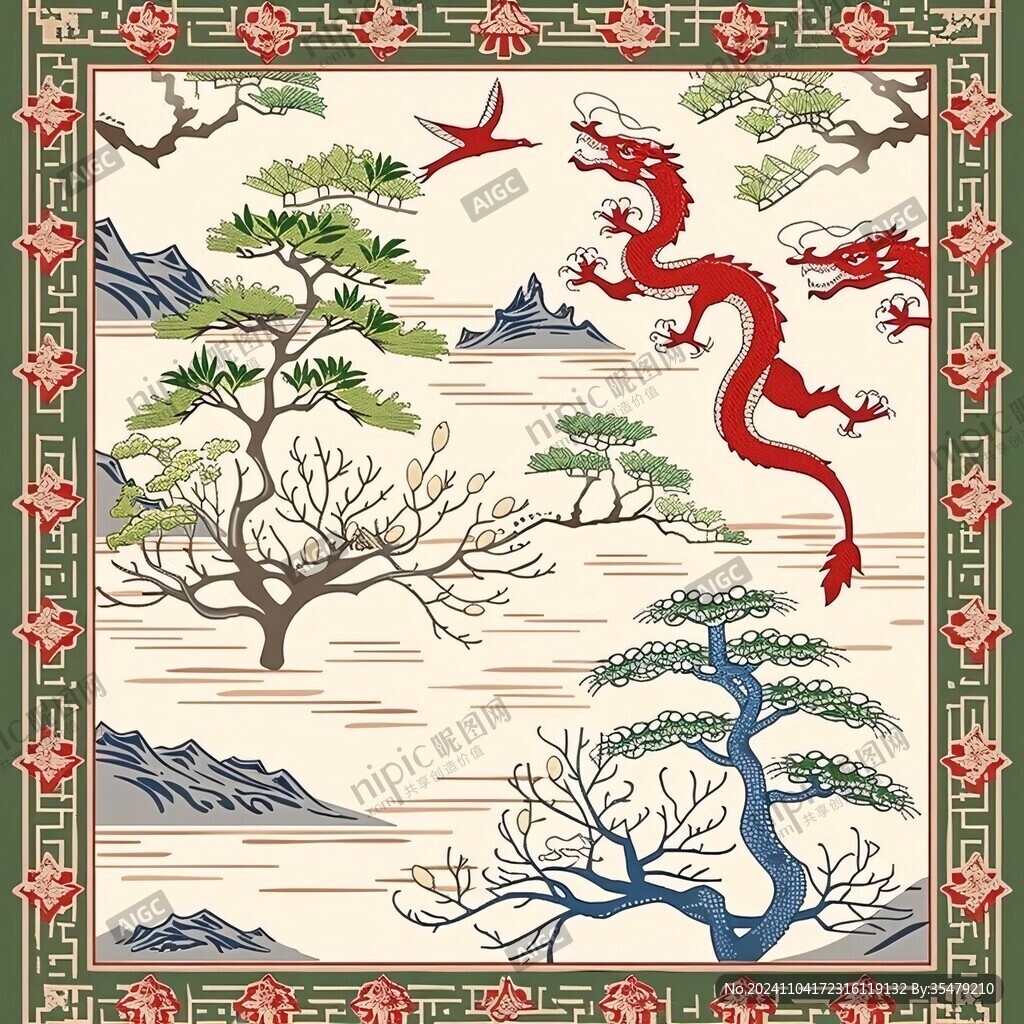 龙凤松鹤
