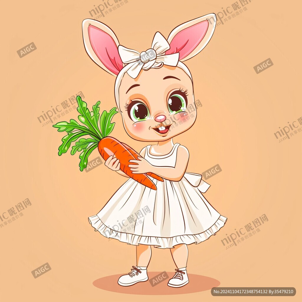 兔子抱胡萝卜