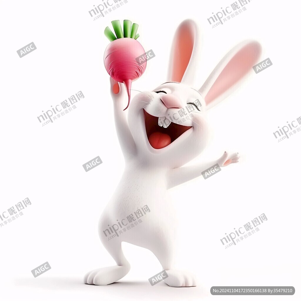 3d卡通兔子