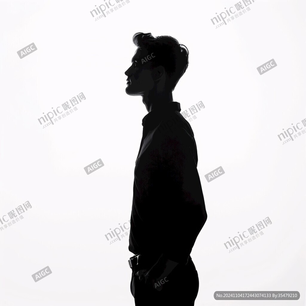 男生侧身照