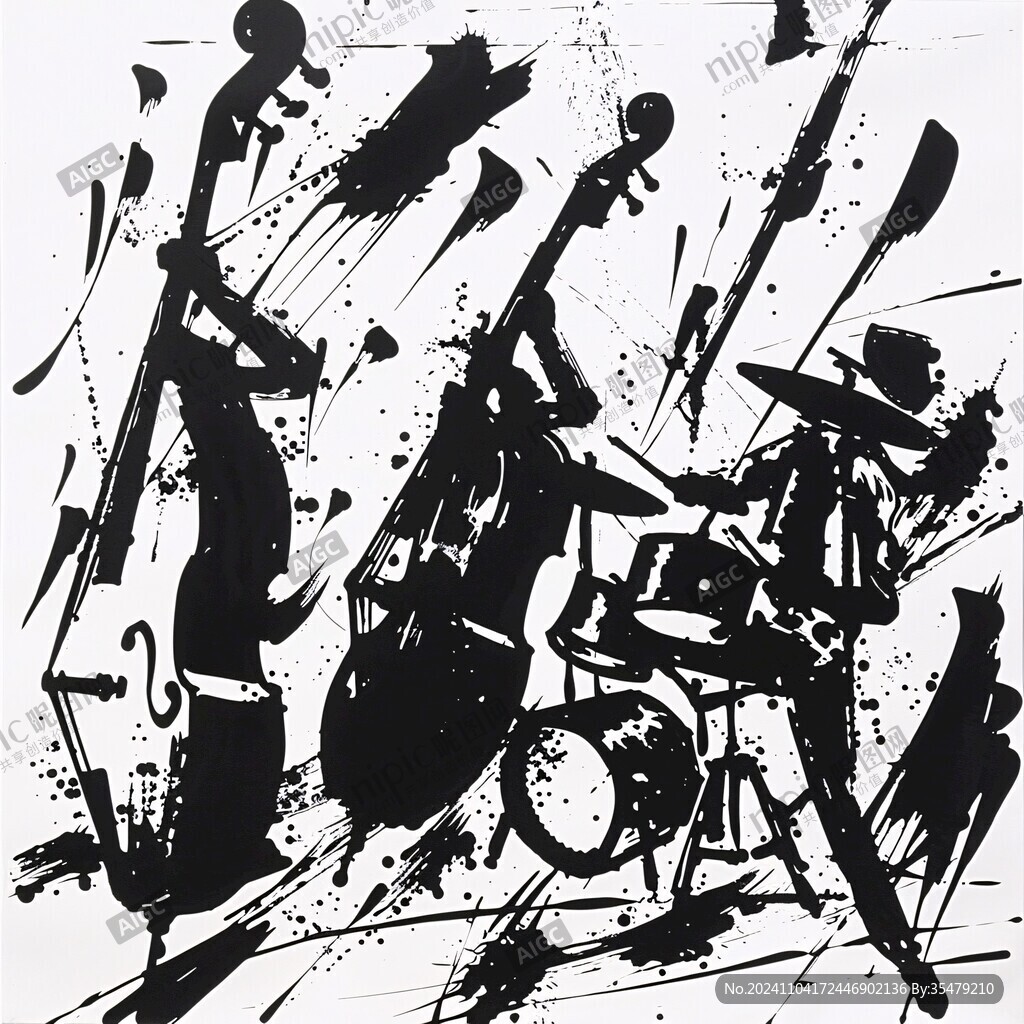 音乐抽象画
