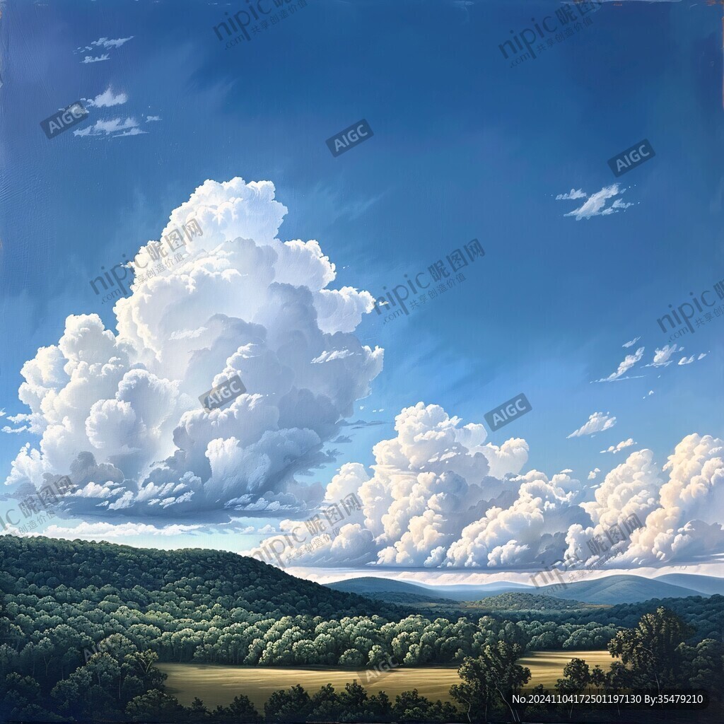 天空立体画