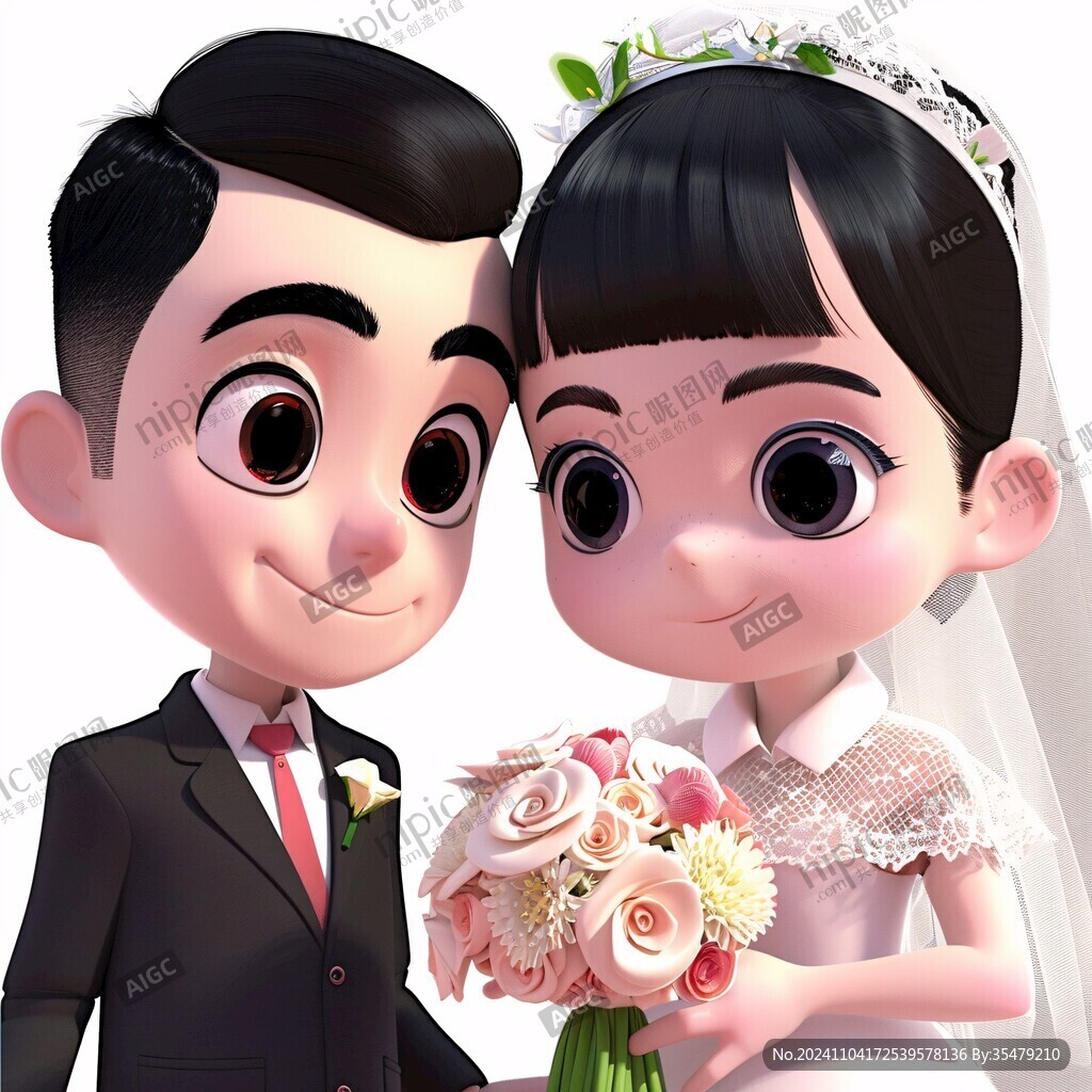 q版结婚照