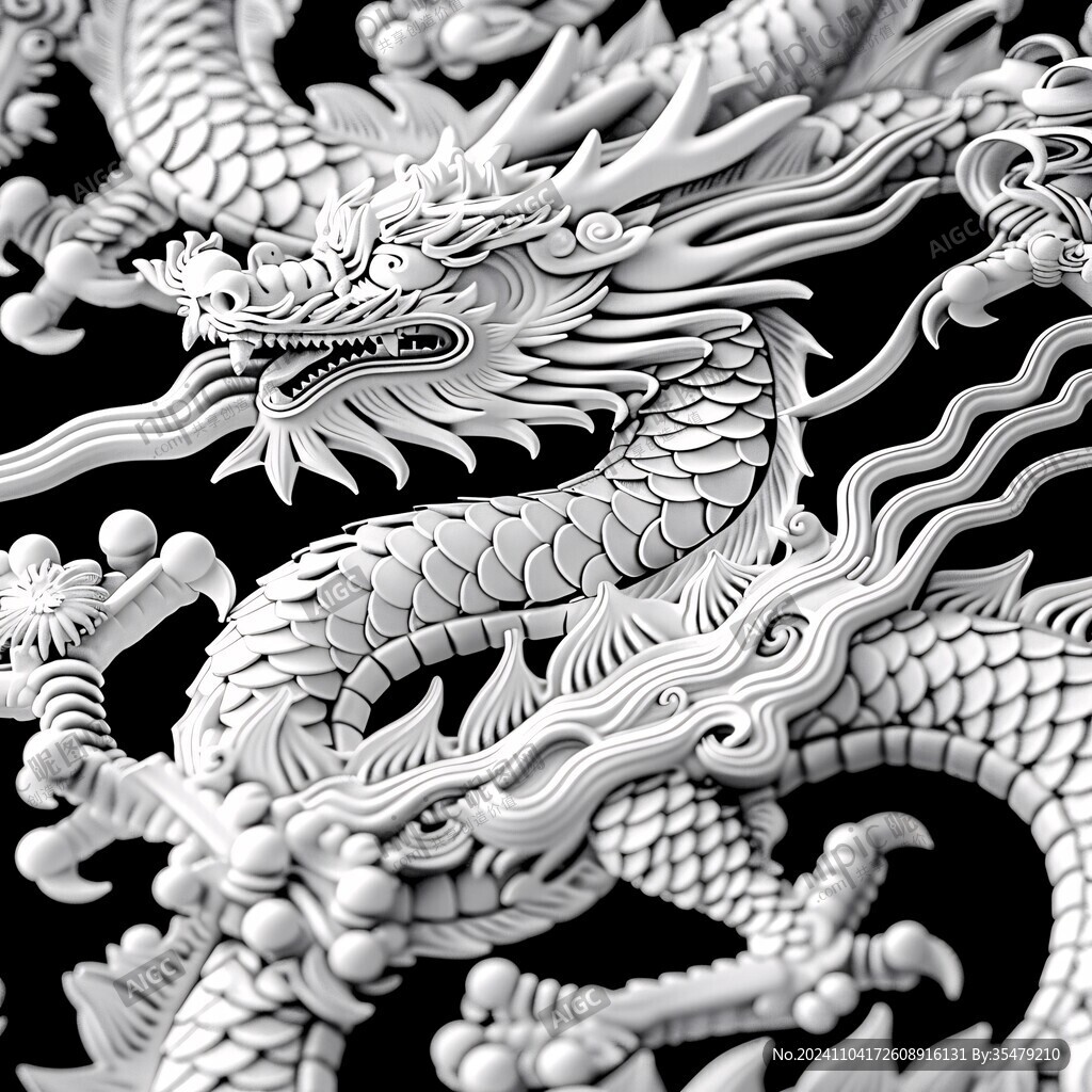 龙立体图案