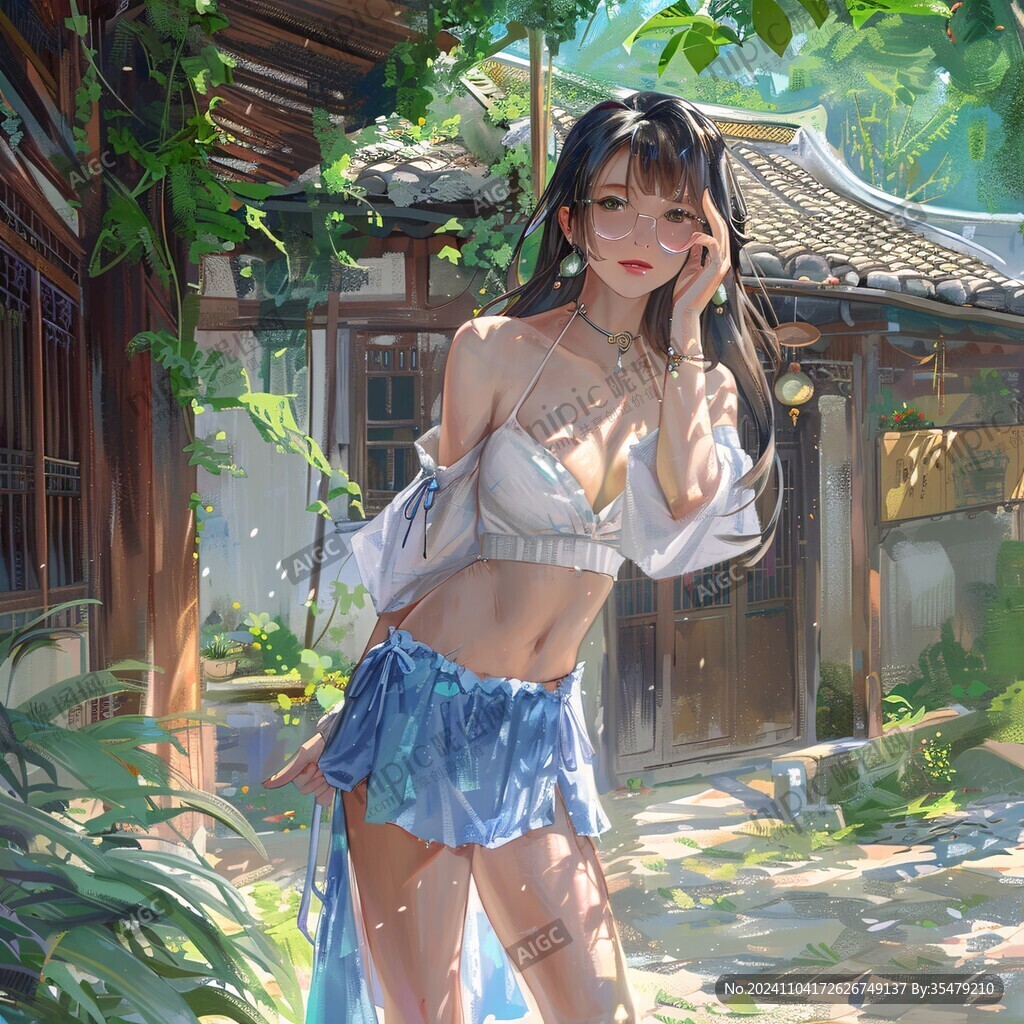 日韩厚涂插画