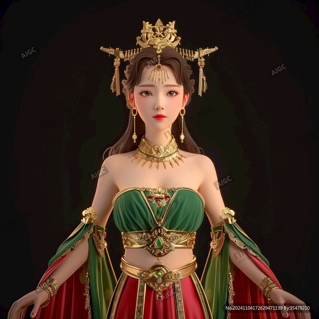 宫女模型