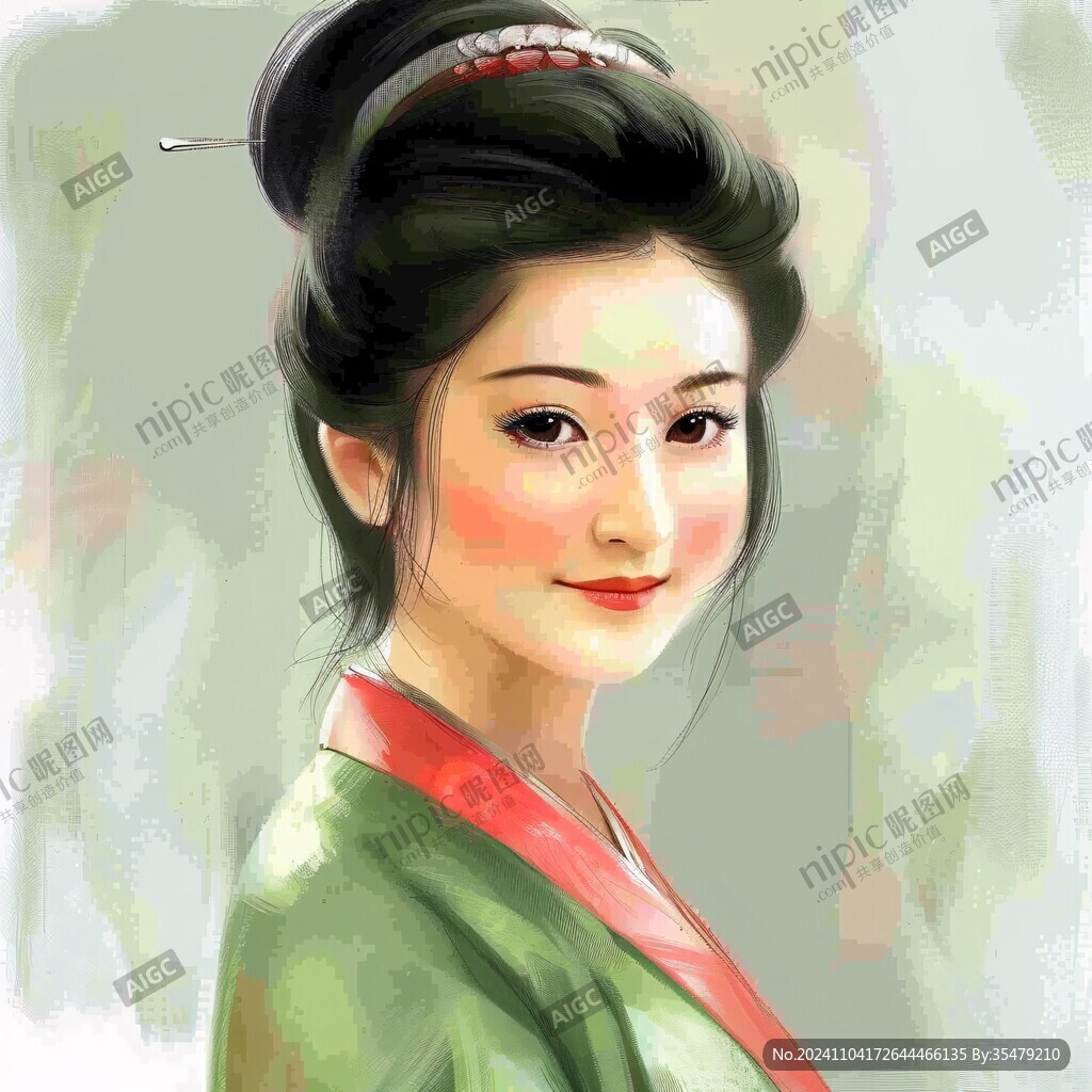 鼠绘古代美女