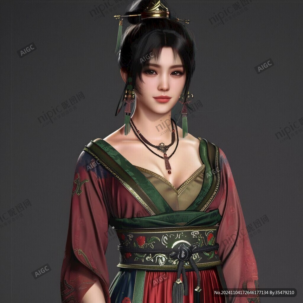 宫女模型