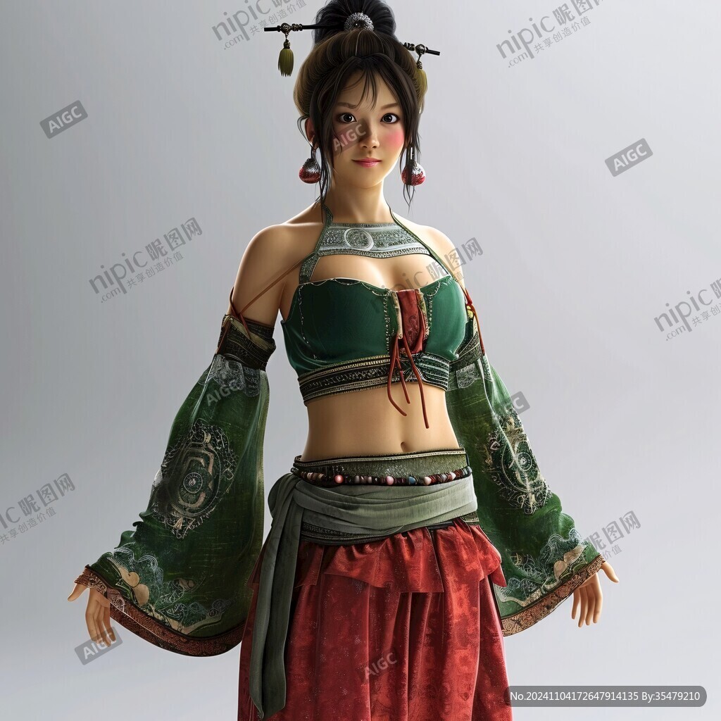 宫女模型