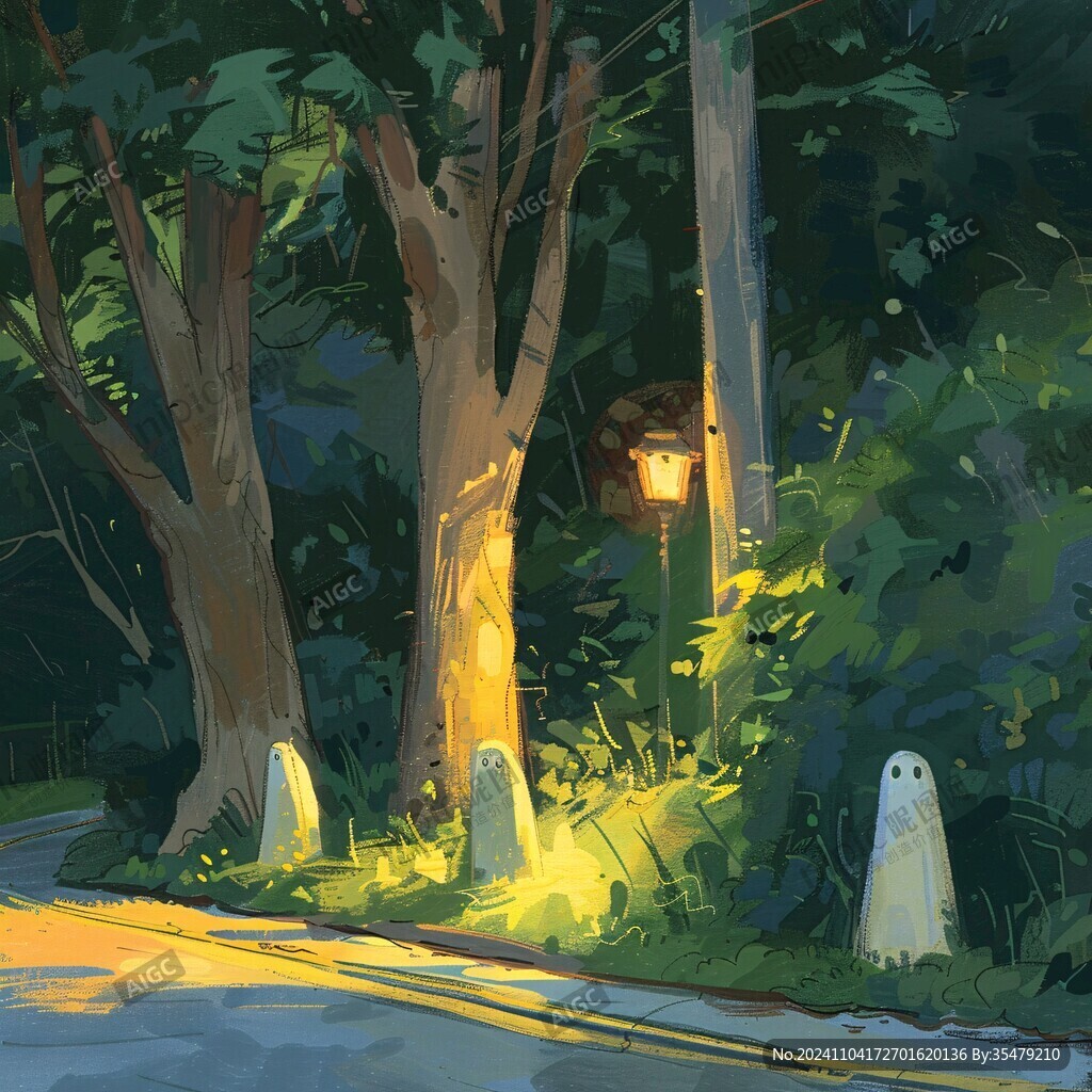 室外场景插画