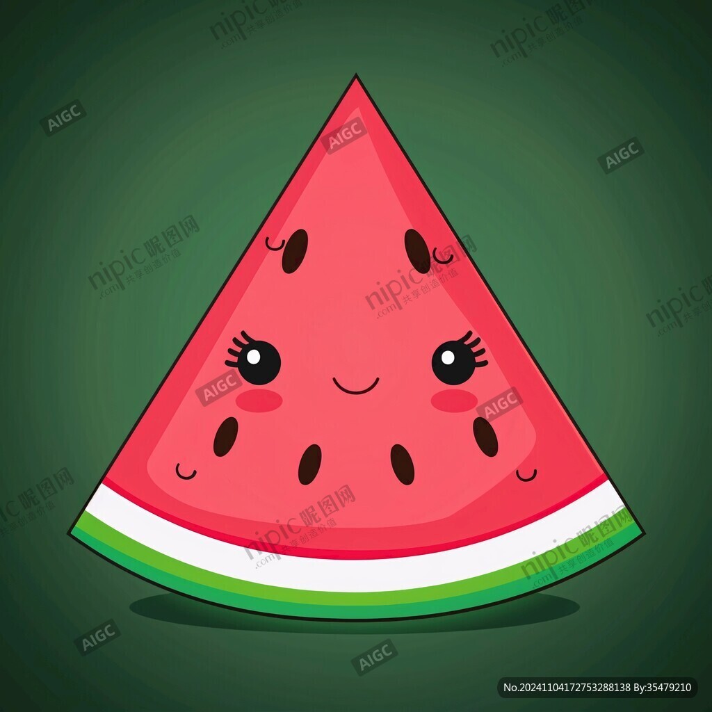 西瓜本本插画