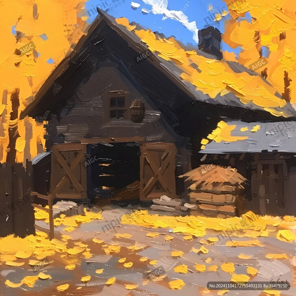 风景厚涂