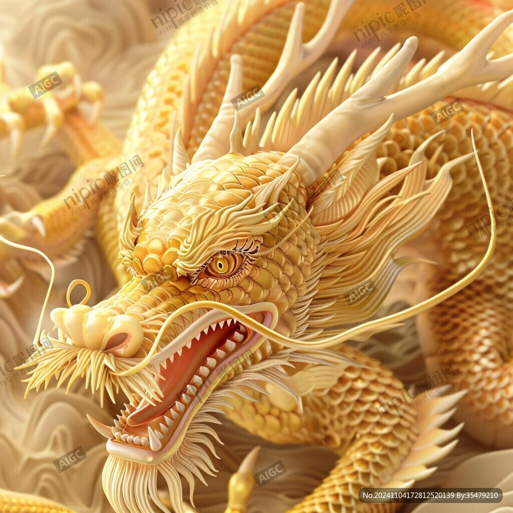 金龙立体画