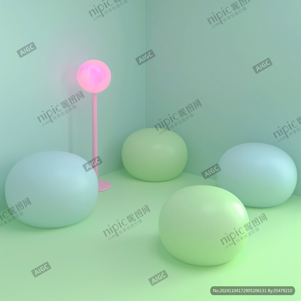 渐变球形灯