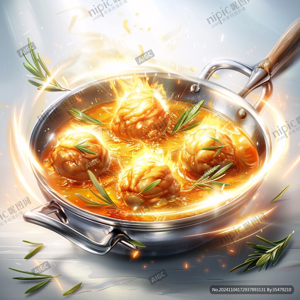 油面筋插画
