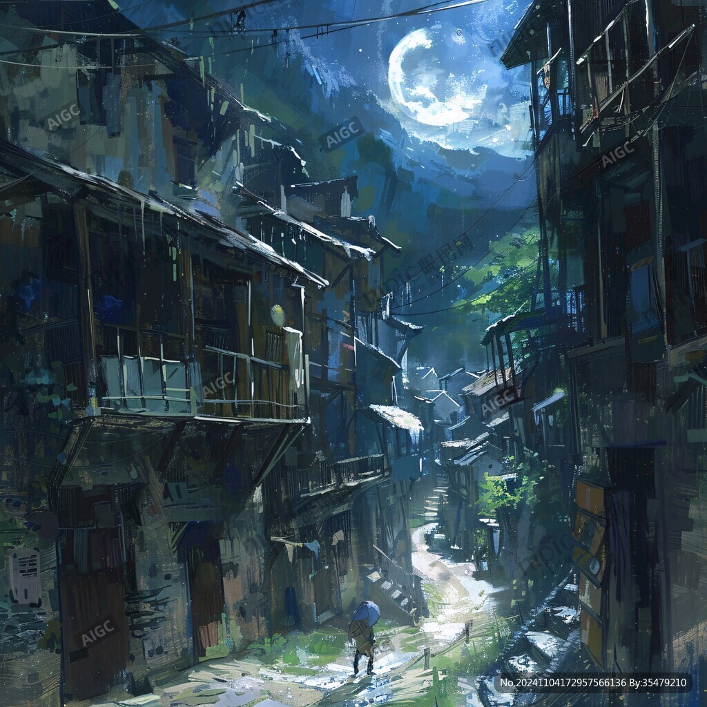 动漫场景插画