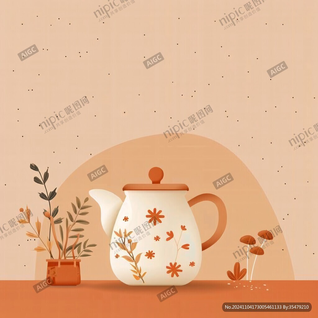 茶壶插画