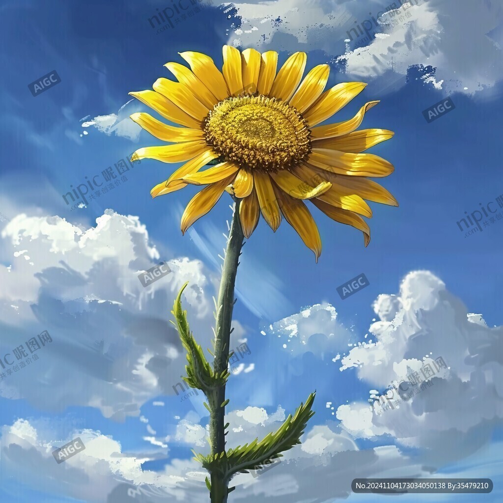 插画向日葵