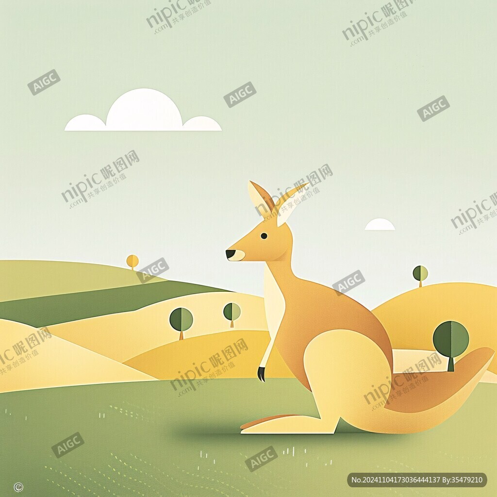 澳大利亚插画宣传素材