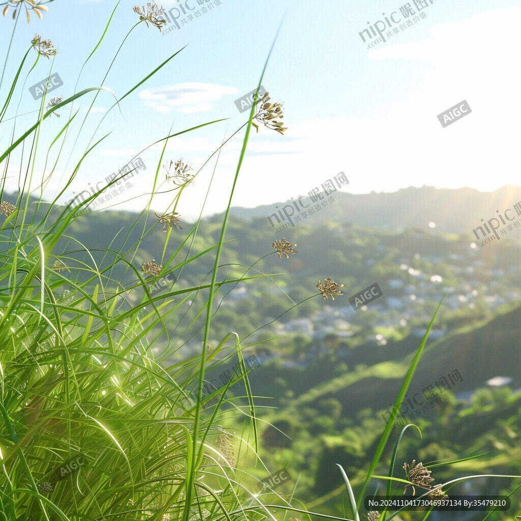 逆光植物花草