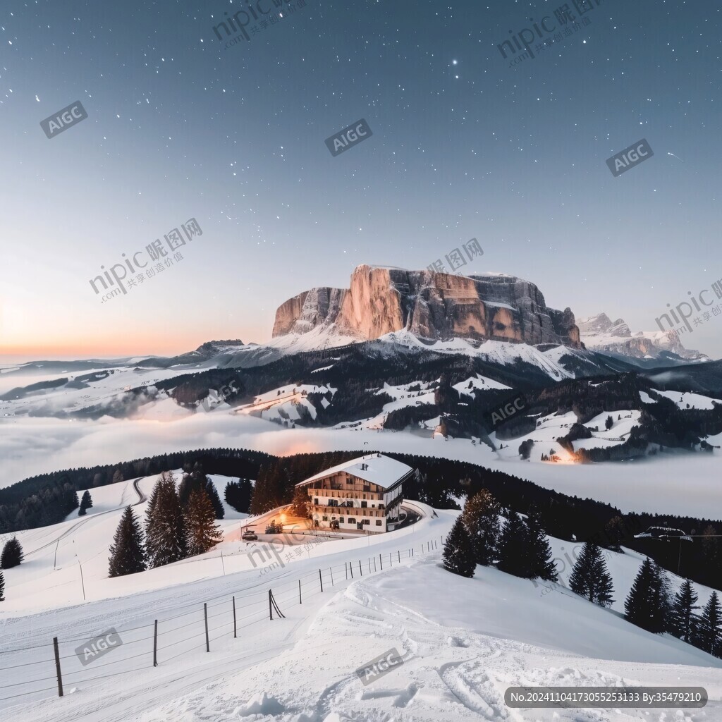 唯美雪景风光
