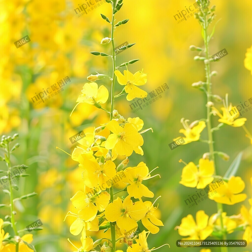 结籽油菜花