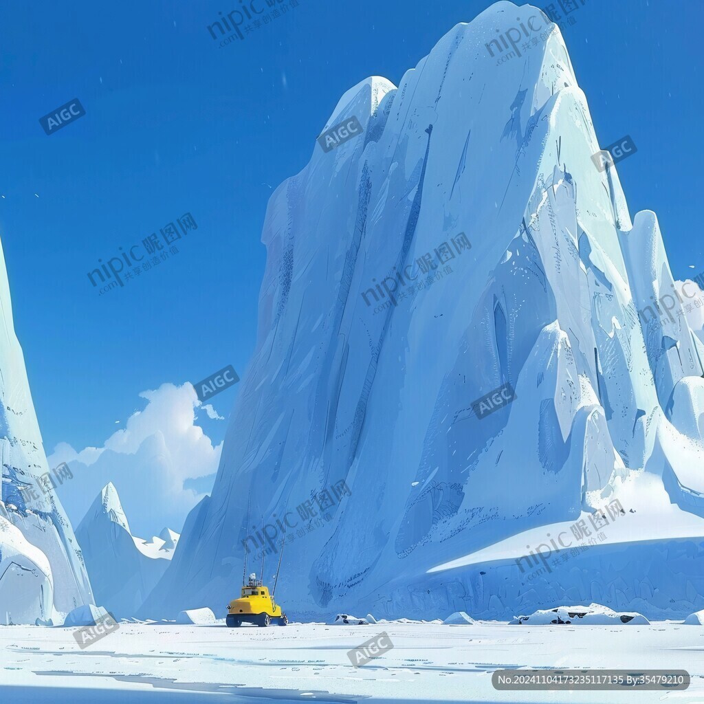 雪山原画