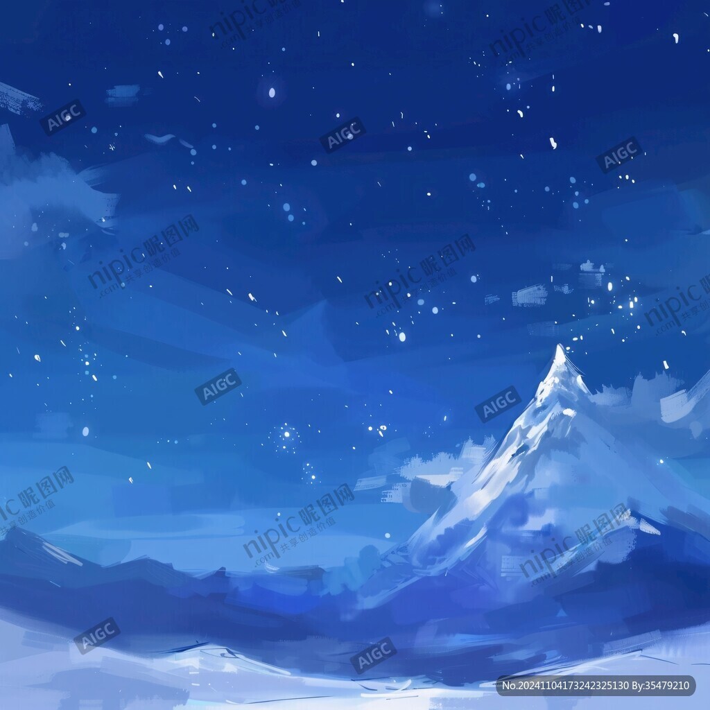 雪山原画