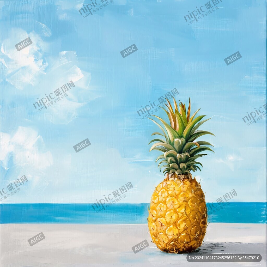 手绘菠萝壁纸
