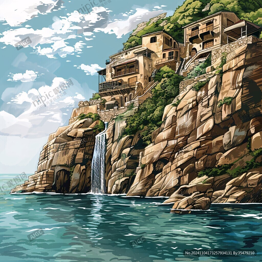 东极岛插画