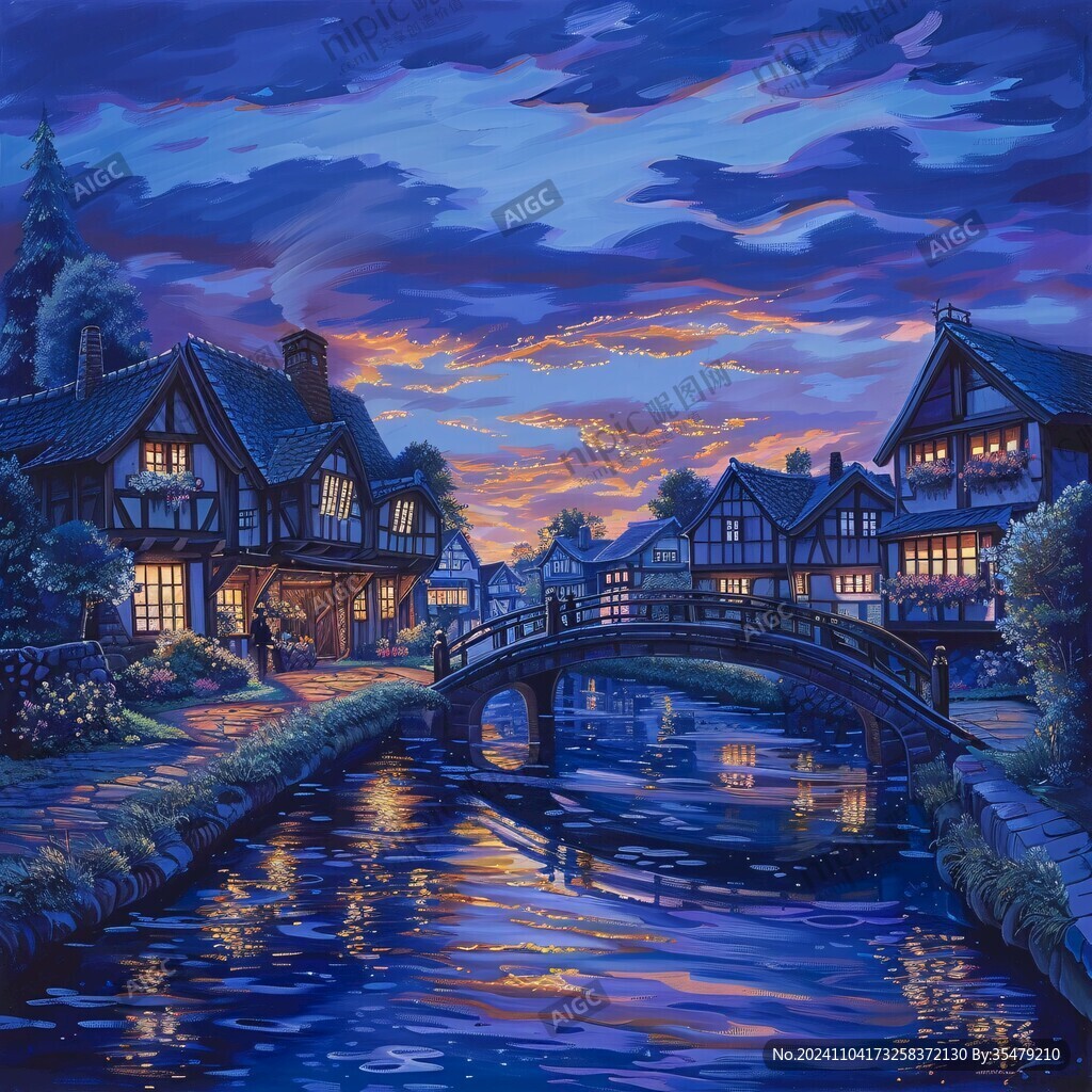 装饰画小镇